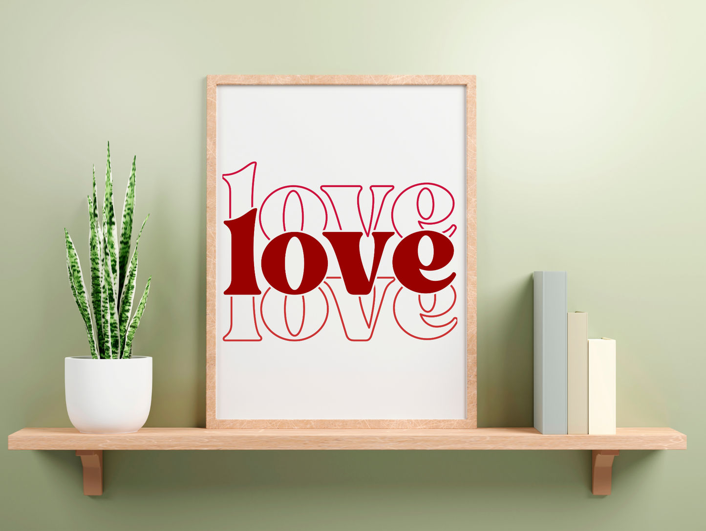 Love Love Love Framed Poster