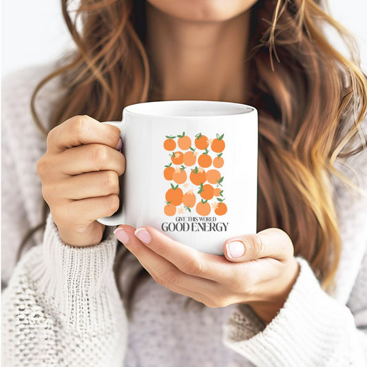 Give This World Good Energy Inspirational Coffee Mug