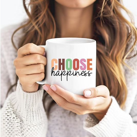 Choose Happiness Inspirational Coffee Mug