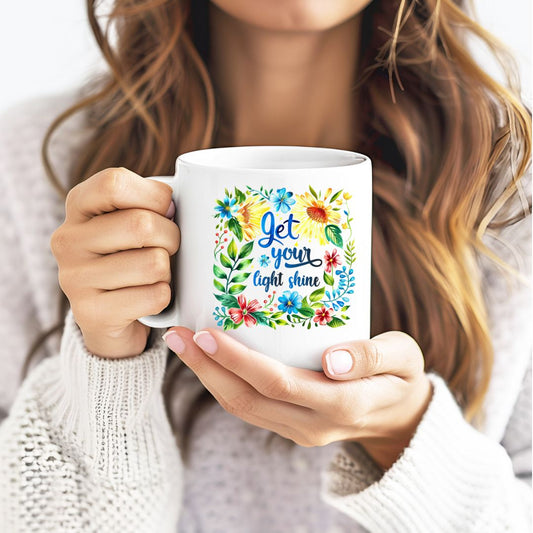 Let Your Light Shine Inspirational Coffee Mug