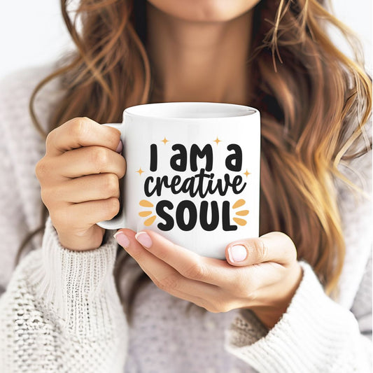 I Am A Creative Soul Inspirational Coffee Mug