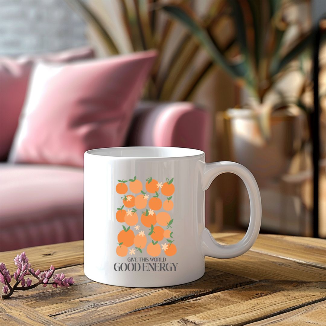 Give This World Good Energy Inspirational Coffee Mug