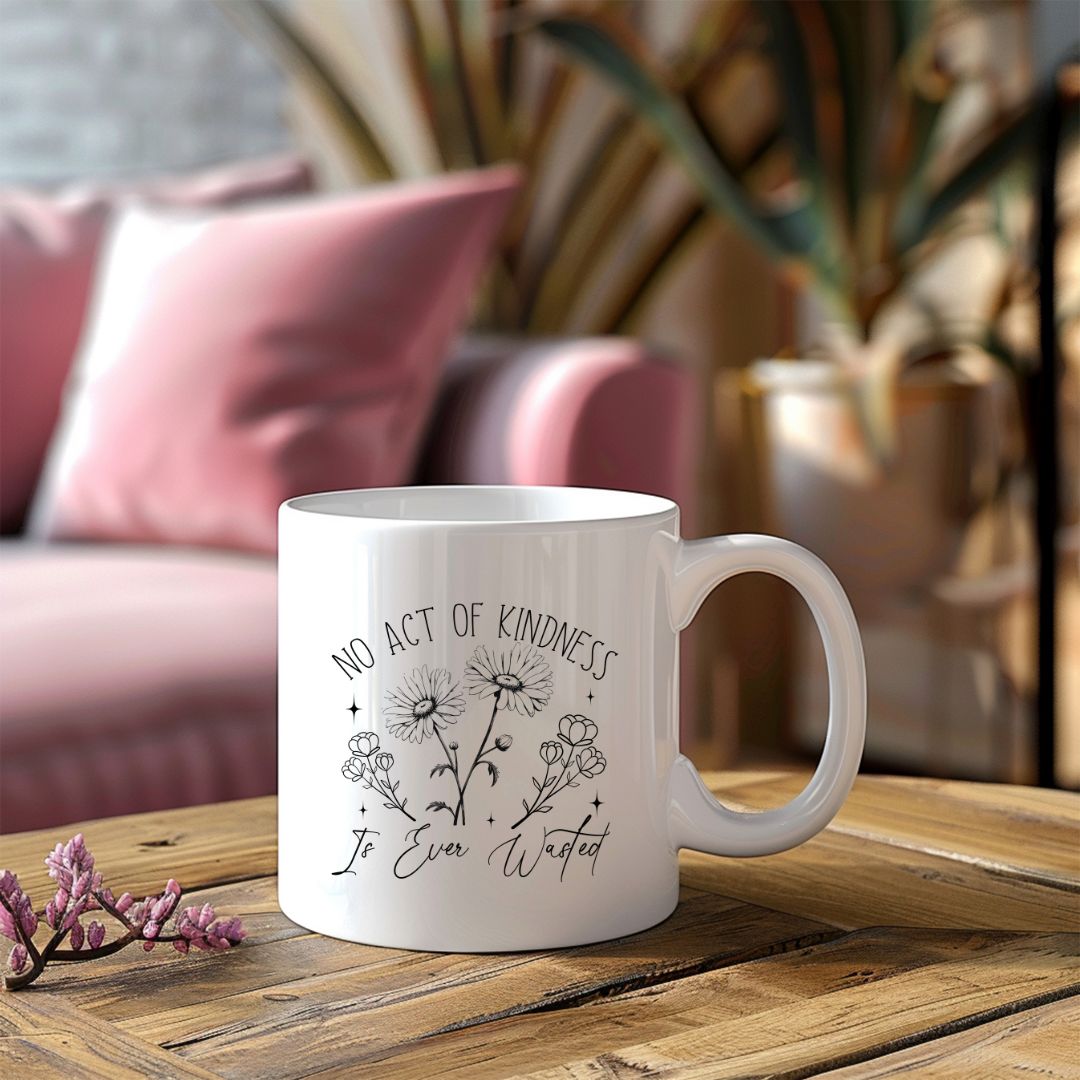 No Act Of Kindness Is Ever Wasted Inspirational Coffee Mug
