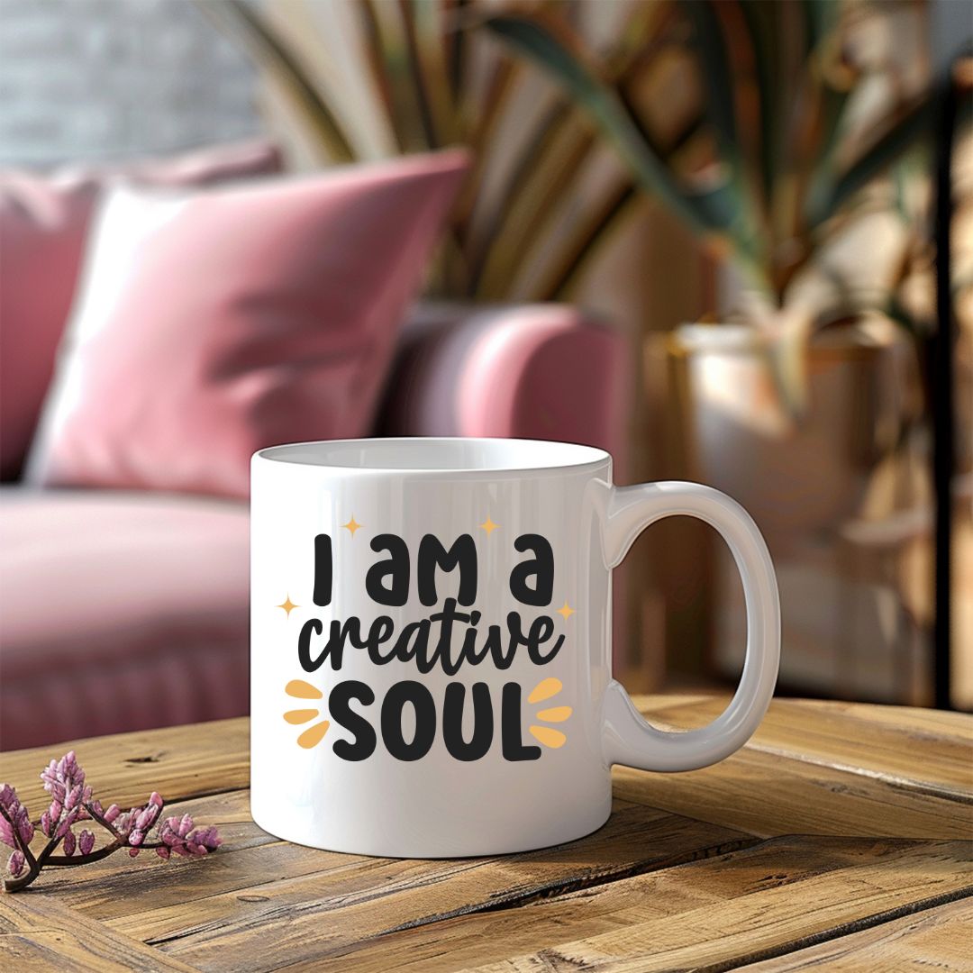 I Am A Creative Soul Inspirational Coffee Mug