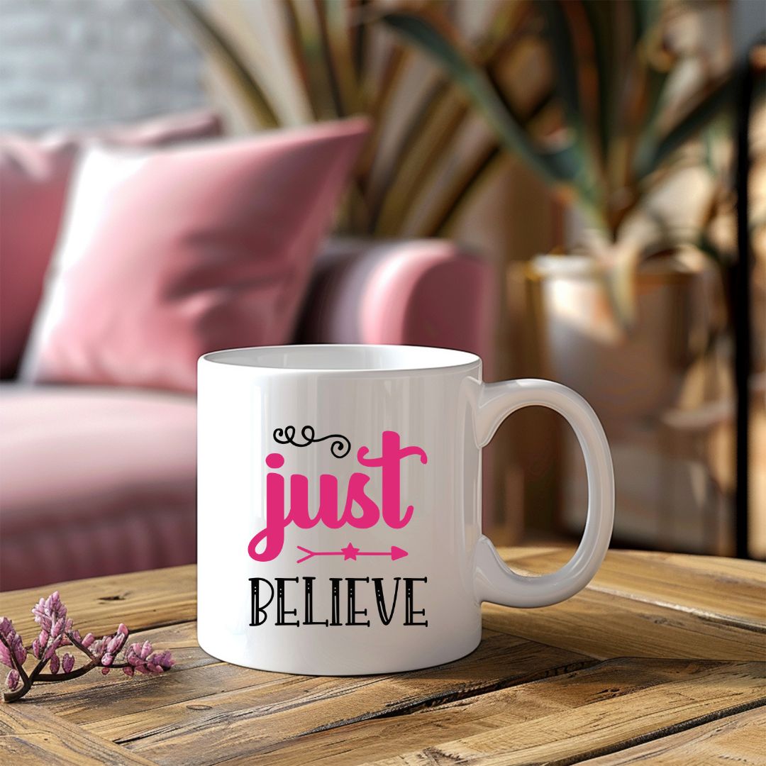 Just Believe Inspirational Coffee Mug
