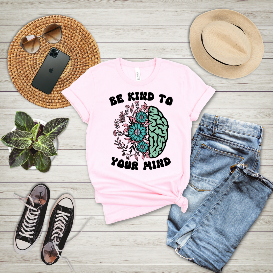 Be Kind To Your Mind Floral T-Shirt