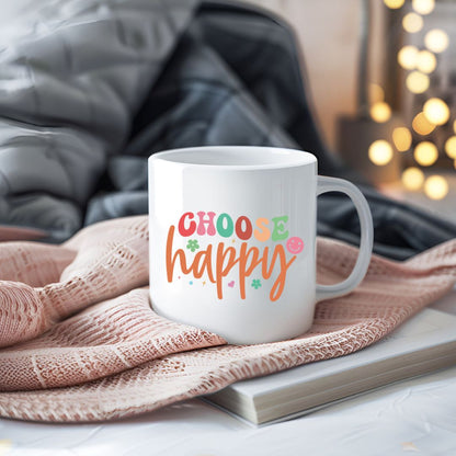 Choose Happy Inspirational Coffee Mug