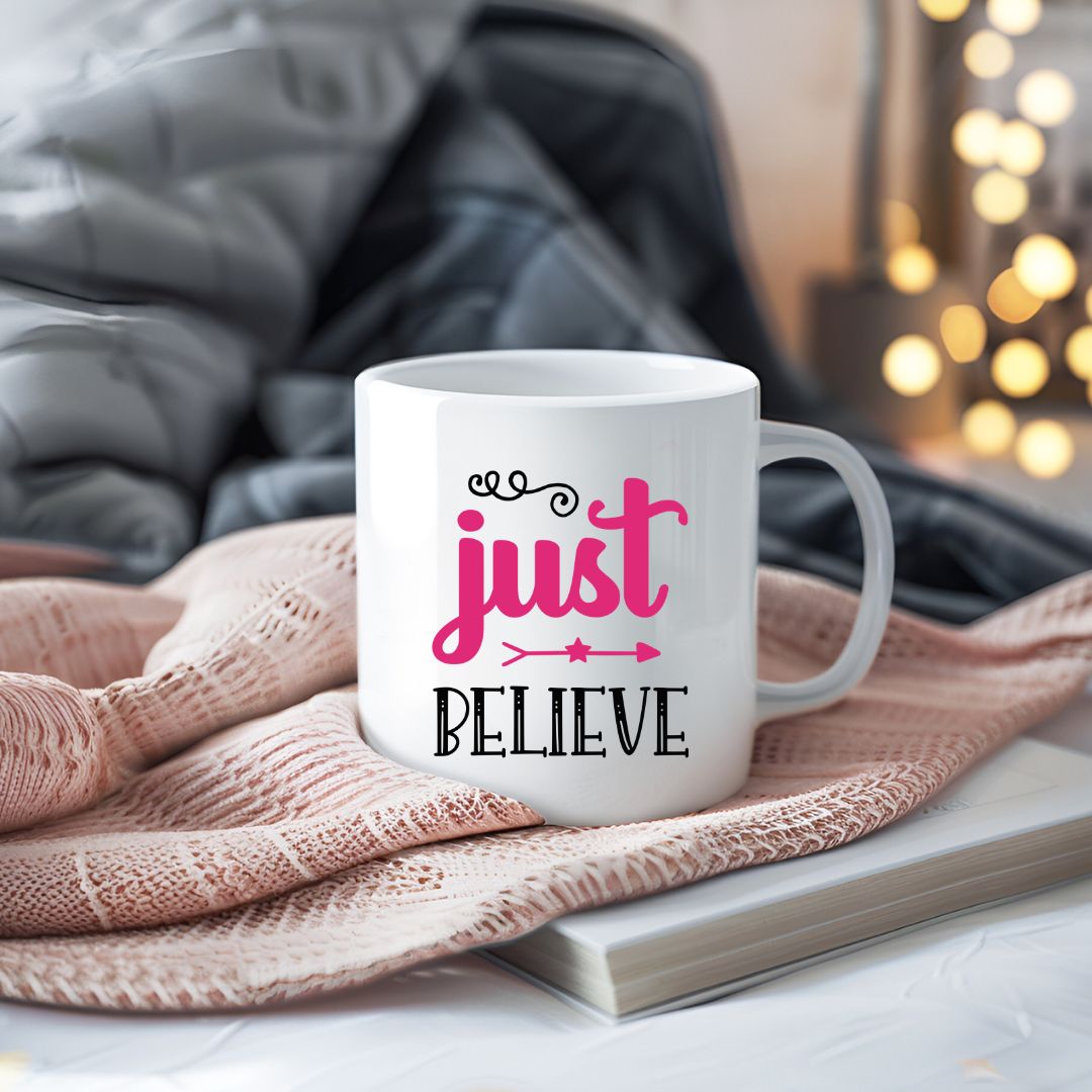 Just Believe Inspirational Coffee Mug