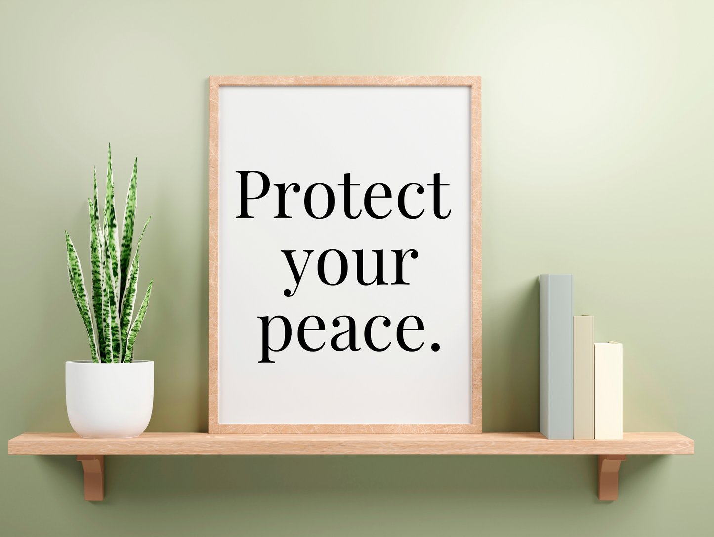 Protect Your Peace Framed Poster