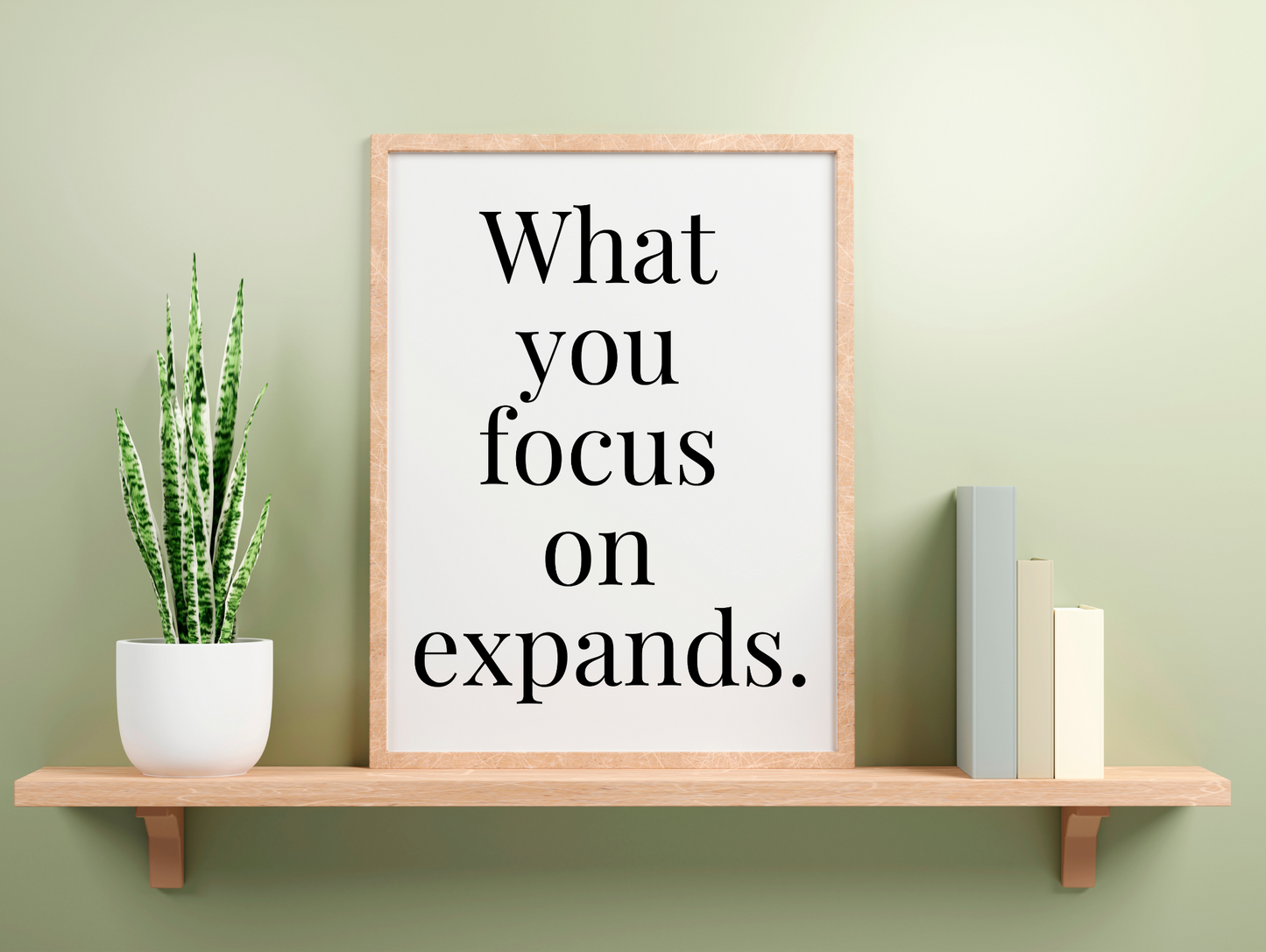 What You Focus On Expands Framed Poster