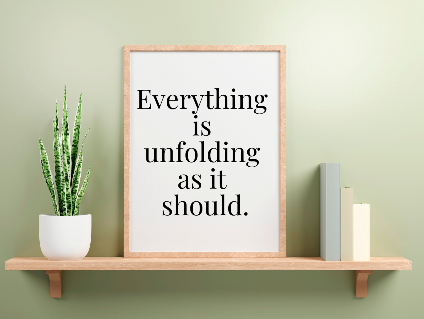 Everything Is Unfolding As It Should Framed Poster