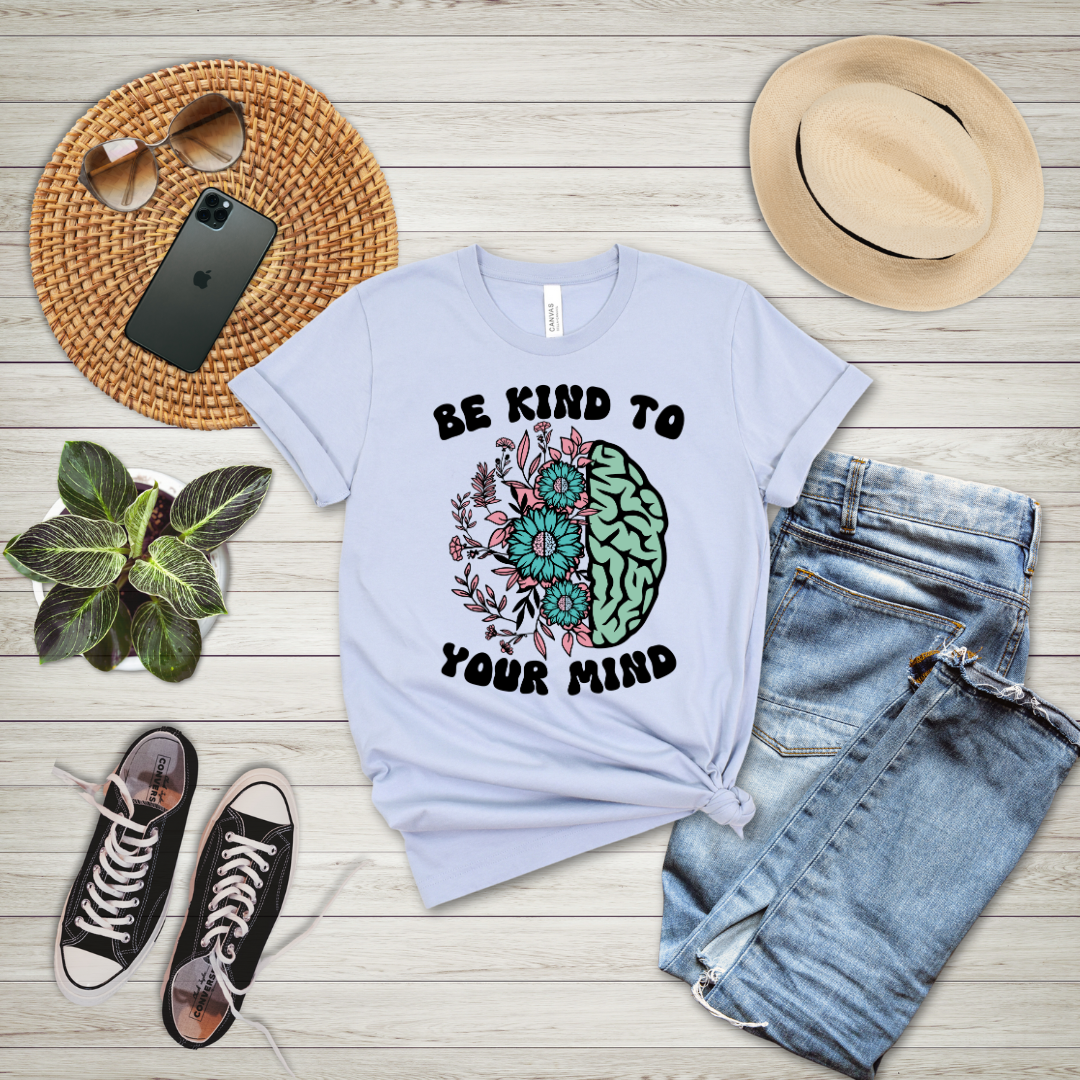 Be Kind To Your Mind Floral T-Shirt