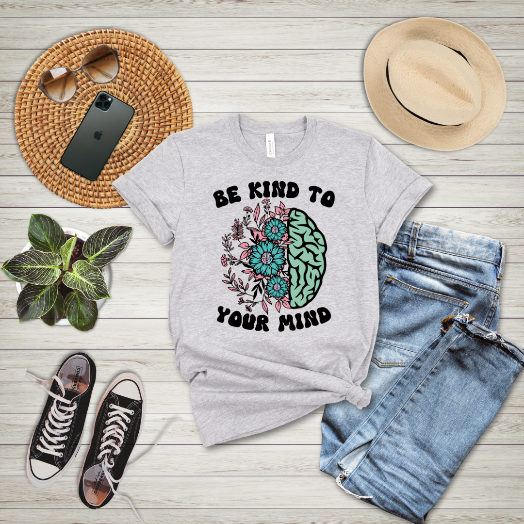 Be Kind To Your Mind Floral T-Shirt