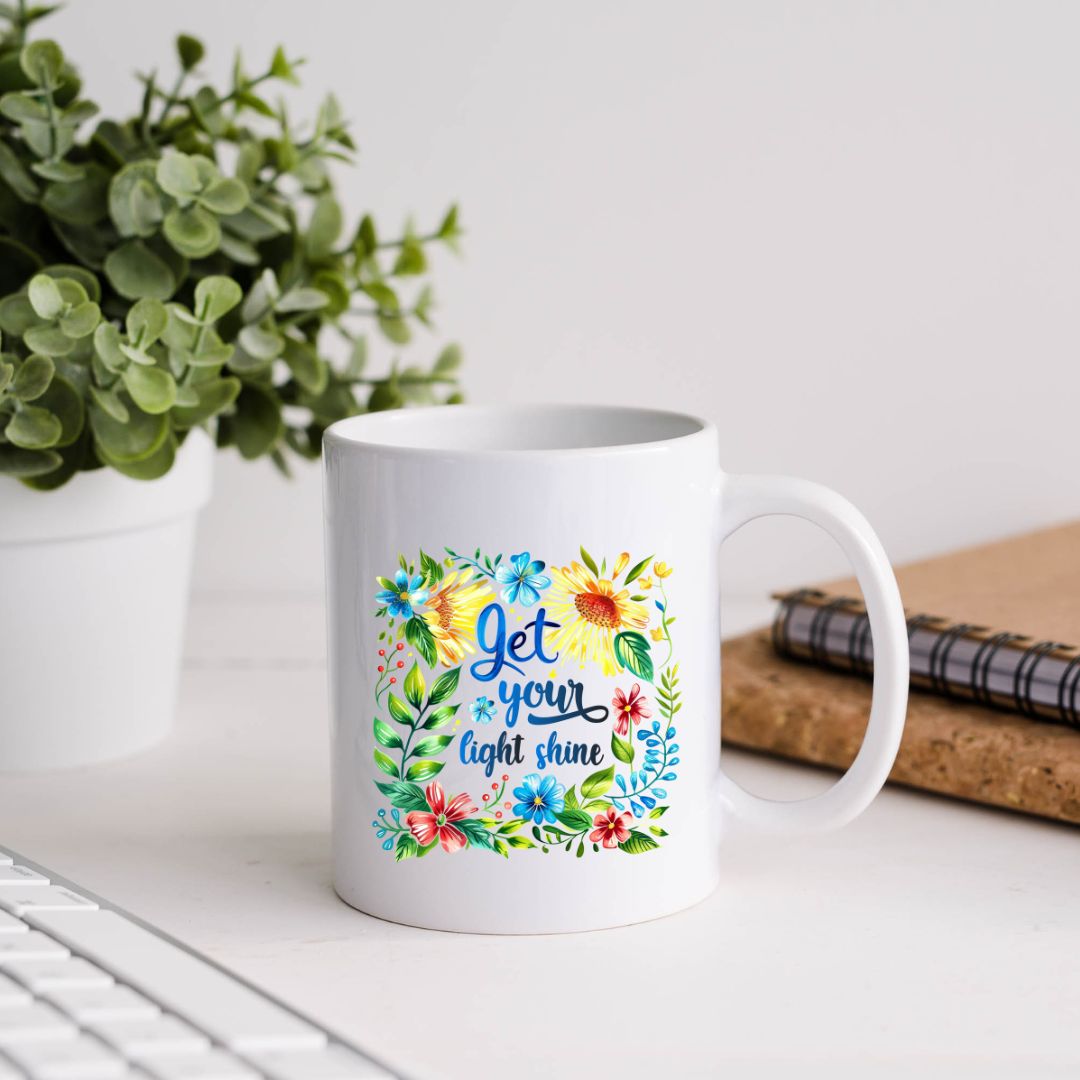 Let Your Light Shine Inspirational Coffee Mug