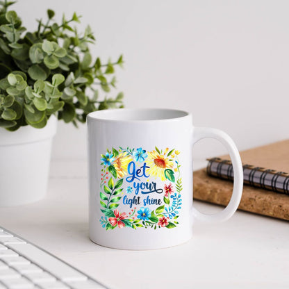 Let Your Light Shine Inspirational Coffee Mug