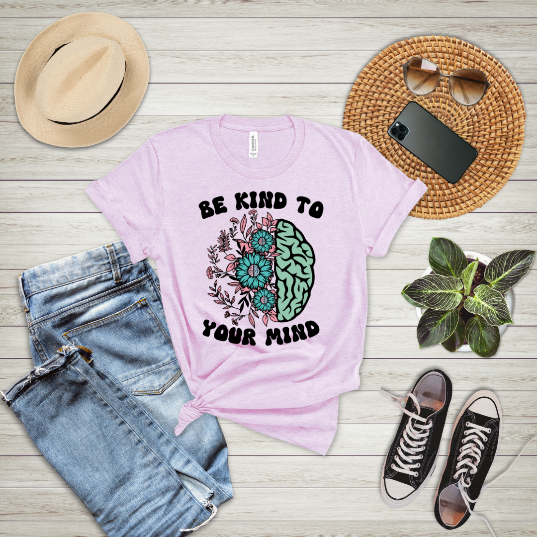 Be Kind To Your Mind Floral T-Shirt