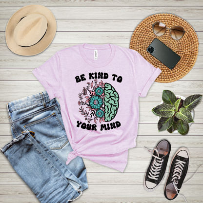 Be Kind To Your Mind Floral T-Shirt
