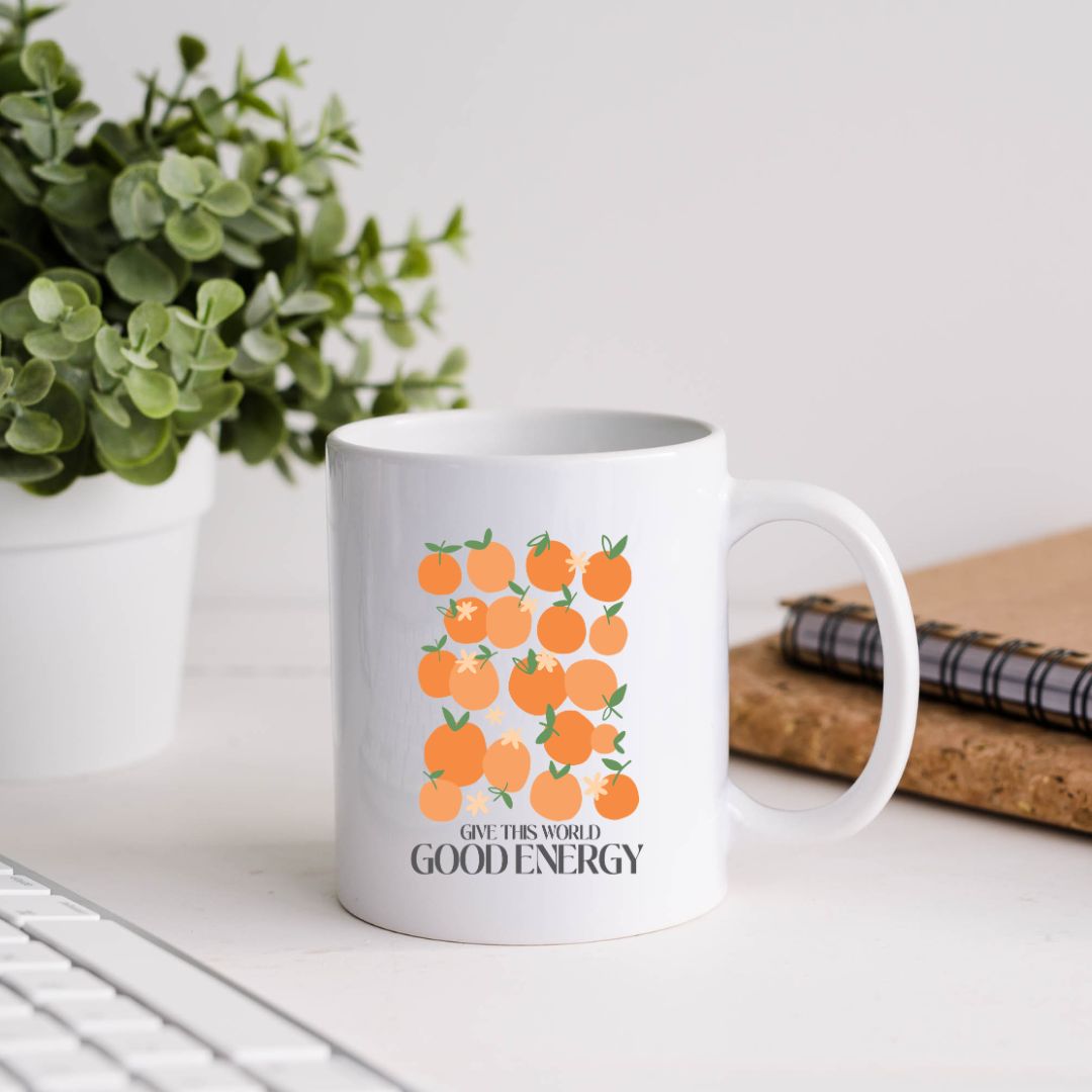 Give This World Good Energy Inspirational Coffee Mug