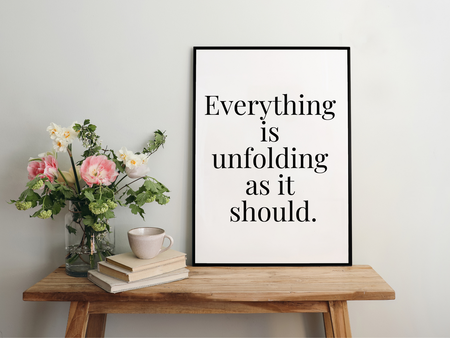 Everything Is Unfolding As It Should Framed Poster