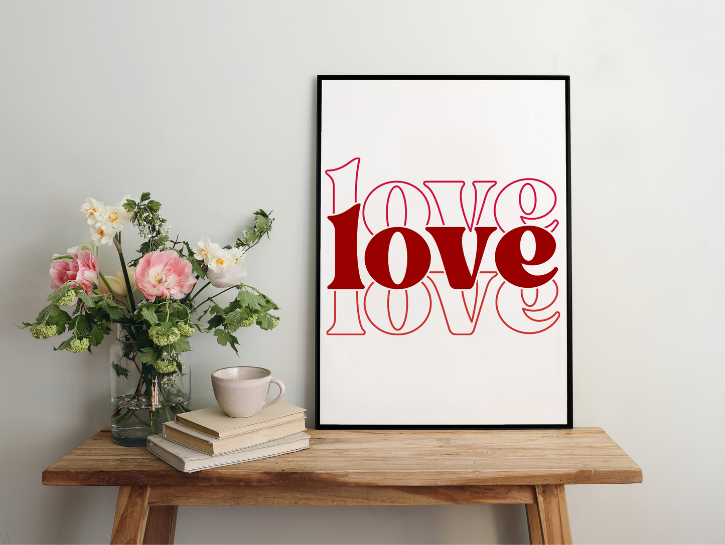 Love Love Love Framed Poster