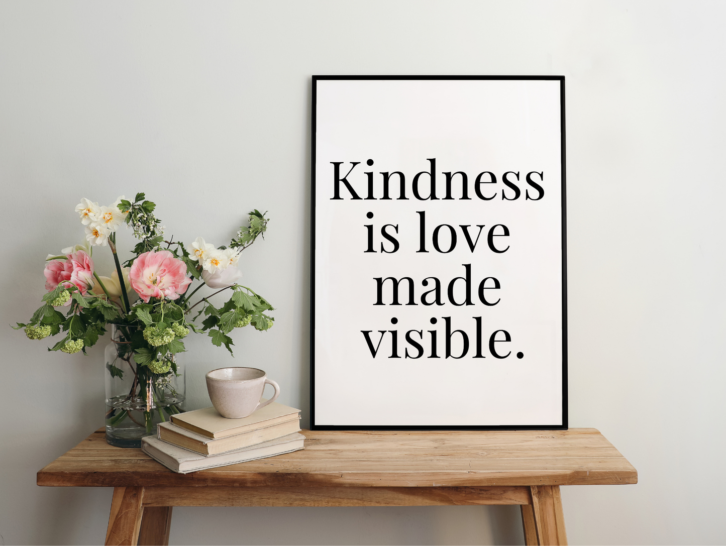 Kindness Is Loved Made Visible Framed Poster
