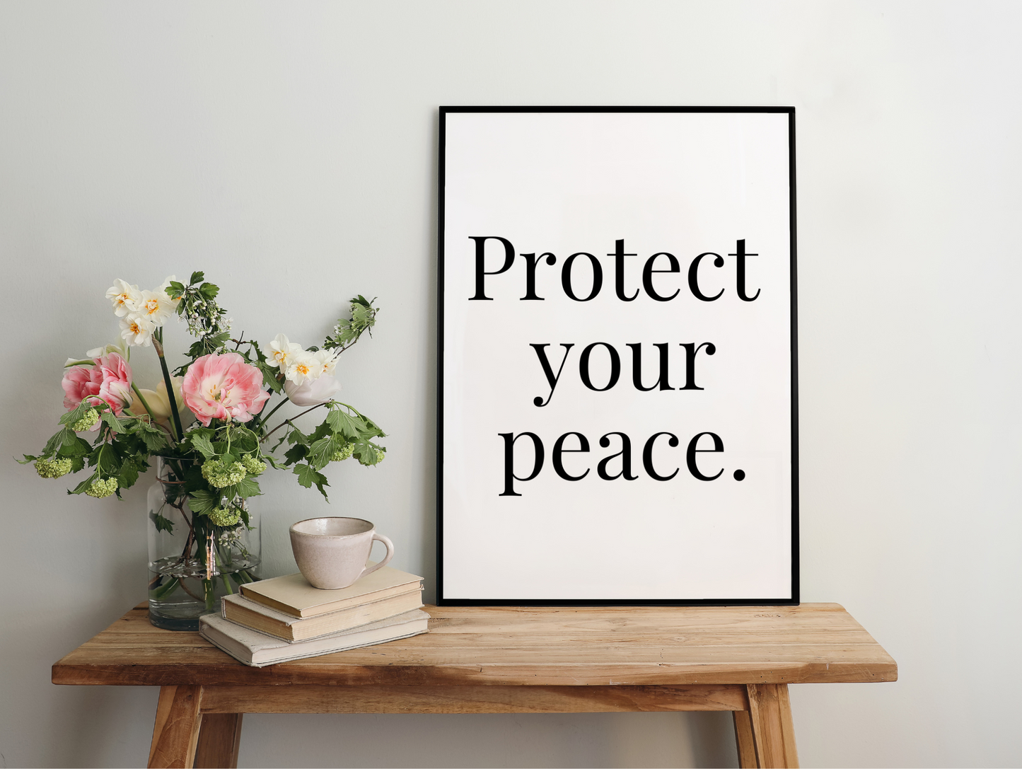 Protect Your Peace Framed Poster